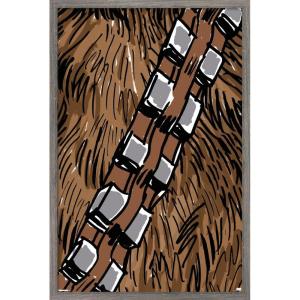 image:imageStar Wars Kids Sketch  Chewbacca Bandolier Illustration Wall Poster 34L x 224W Premium Unframed VersionBarnwood Framed Version
