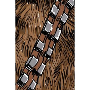 image:imageStar Wars Kids Sketch  Chewbacca Bandolier Illustration Wall Poster 34L x 224W Premium Unframed VersionPremium Unframed Version