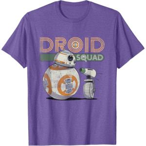 image:imageStar Wars Rise of Skywalker BB8 amp DO Droid Squad TShirtPurple Heather