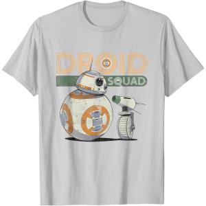 image:imageStar Wars Rise of Skywalker BB8 amp DO Droid Squad TShirtSilver Grey