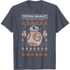 image:imageStar Wars Stitched BB8 Join The Resistance TShirtHeather Blue