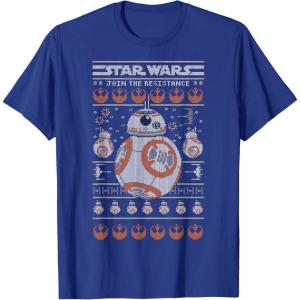 image:imageStar Wars Stitched BB8 Join The Resistance TShirtRoyal Blue