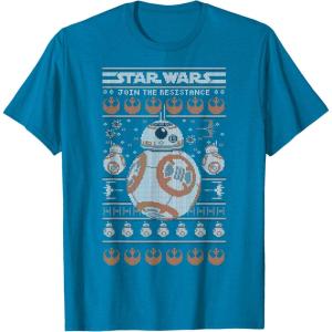 image:imageStar Wars Stitched BB8 Join The Resistance TShirtSapphire Blue