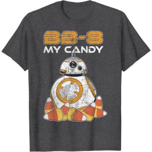 image:imageStar Wars The Force Awakens BB8 My Candy Halloween TShirtDark Heather Grey
