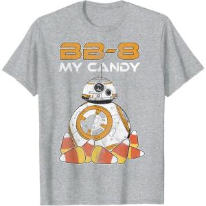 image:imageStar Wars The Force Awakens BB8 My Candy Halloween TShirtHeather Grey