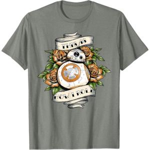 image:imageStar Wars The Force Awakens BB8 This Is How I Roll Tattoo TShirtOlive Heather