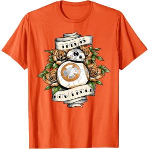 image:imageStar Wars The Force Awakens BB8 This Is How I Roll Tattoo TShirtOrange