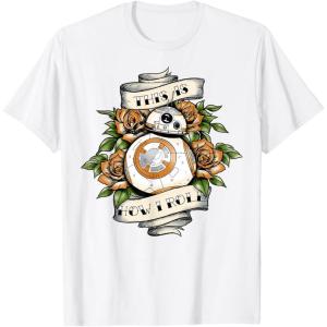 image:imageStar Wars The Force Awakens BB8 This Is How I Roll Tattoo TShirtWhite