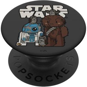 image:imageStar Wars The Last Jedi R2D2 Chewbacca Porgs Cartoon PopSockets MagSafe PopGrip for iPhoneStandard