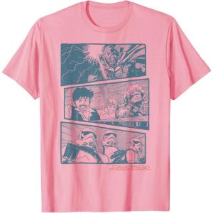 image:imageStar Wars Vader Han Luke Chewie Anime Panels Graphic TShirt TShirtPink