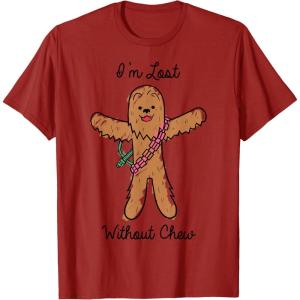 image:imageStar Wars Valentines Day Chewie Im Lost Without Chew TShirtCranberry Red