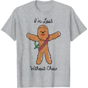 image:imageStar Wars Valentines Day Chewie Im Lost Without Chew TShirtHeather Grey