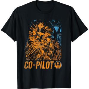 image:imageStars Wars Chewie Rebel CoPilot Distressed TShirtBlack