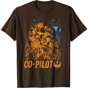image:imageStars Wars Chewie Rebel CoPilot Distressed TShirtBrown