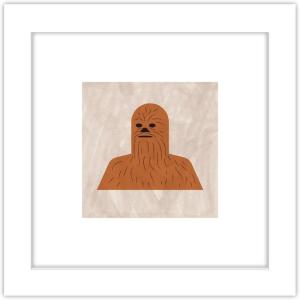 image:imageTrends International Gallery Pops Star Wars Saga  Neutral Abstract Chewbacca Wall Art Wall Poster 12 x 12 Black Framed VersionWhite Framed Version