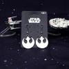 image:imageAmazon Collection Star Wars Jewelry Rebel Alliance Stainless Steel Dangle Hook Drop Earrings SALES1SWMD silver