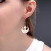 image:imageAmazon Collection Star Wars Jewelry Rebel Alliance Stainless Steel Dangle Hook Drop Earrings SALES1SWMD silver