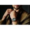 image:imageCITIZEN Mens EcoDrive Mandalorian Chronograph 44mm TwoTone IonPlated Stainless Steel Case with a Brown Leather Strap amp Gray Dial Style CA085709W