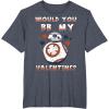image:imageStar Wars BB8 BB My Valentine Hearts Graphic TShirt TShirtHeather Blue