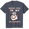 image:imageStar Wars BB8 BB My Valentine Hearts Graphic TShirt TShirtHeather Blue