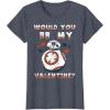 image:imageStar Wars BB8 BB My Valentine Hearts Graphic TShirt TShirtHeather Blue