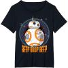 image:imageStar Wars BB8 Beep Quote Circle Design Graphic TShirt TShirtBlack