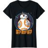 image:imageStar Wars BB8 Beep Quote Circle Design Graphic TShirt TShirtBlack