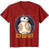 image:imageStar Wars BB8 Beep Quote Circle Design Graphic TShirt TShirtCranberry Red