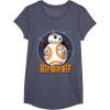 image:imageStar Wars BB8 Beep Quote Circle Design Graphic TShirt TShirtHeather Blue