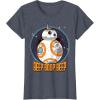 image:imageStar Wars BB8 Beep Quote Circle Design Graphic TShirt TShirtHeather Blue
