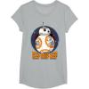 image:imageStar Wars BB8 Beep Quote Circle Design Graphic TShirt TShirtHeather Grey