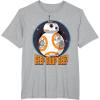 image:imageStar Wars BB8 Beep Quote Circle Design Graphic TShirt TShirtHeather Grey