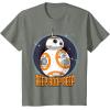 image:imageStar Wars BB8 Beep Quote Circle Design Graphic TShirt TShirtOlive Heather