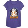 image:imageStar Wars BB8 Beep Quote Circle Design Graphic TShirt TShirtPurple Heather