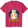 image:imageStar Wars BB8 Beep Quote Circle Design Graphic TShirt TShirtRed Heather