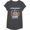 image:imageStar Wars BB8 Episode 7 Rebel Logo With Stripes TShirtDark Heather Grey