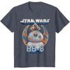 image:imageStar Wars BB8 Episode 7 Rebel Logo With Stripes TShirtHeather Blue