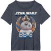 image:imageStar Wars BB8 Episode 7 Rebel Logo With Stripes TShirtHeather Blue