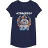 image:imageStar Wars BB8 Episode 7 Rebel Logo With Stripes TShirtNavy Blue
