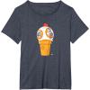 image:imageStar Wars BB8 Ice Cream TShirtHeather Blue