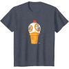 image:imageStar Wars BB8 Ice Cream TShirtHeather Blue