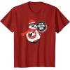 image:imageStar Wars BB8 Let the Good Times Roll Holiday TShirtCranberry Red