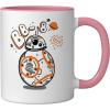 image:imageStar Wars BB8 One of a Kind Droid Doodle Ceramic Mug OrangeWhitePinkWhite