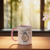 image:imageStar Wars BB8 One of a Kind Droid Doodle Ceramic Mug OrangeWhitePinkWhite