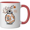 image:imageStar Wars BB8 One of a Kind Droid Doodle Ceramic Mug OrangeWhiteRedWhite