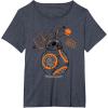 image:imageStar Wars BB8 One of a Kind Droid Doodle TShirt TShirtHeather Blue