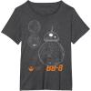 image:imageStar Wars BB8 Outlined Schematic TShirtDark Heather Grey