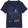 image:imageStar Wars BB8 Outlined Schematic TShirtNavy Blue