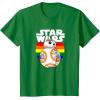 image:imageStar Wars BB8 Rainbow Circle Background TShirtKelly Green