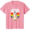 image:imageStar Wars BB8 Rainbow Circle Background TShirtPink